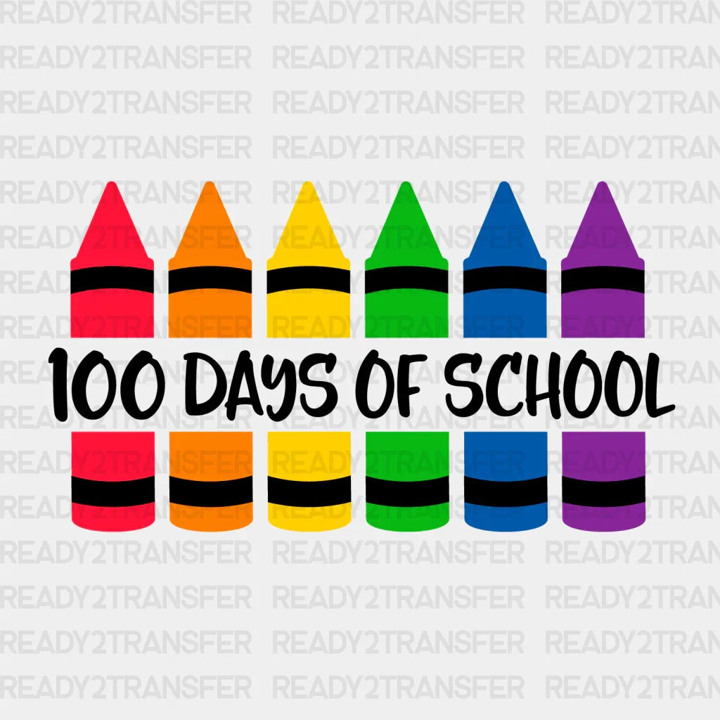 100 Days Of School Dtf Transfer