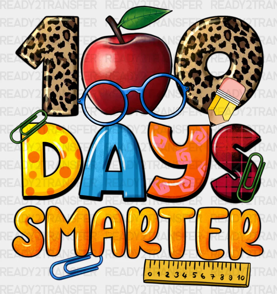 100 Days Smarter Leopard Dtf Transfer