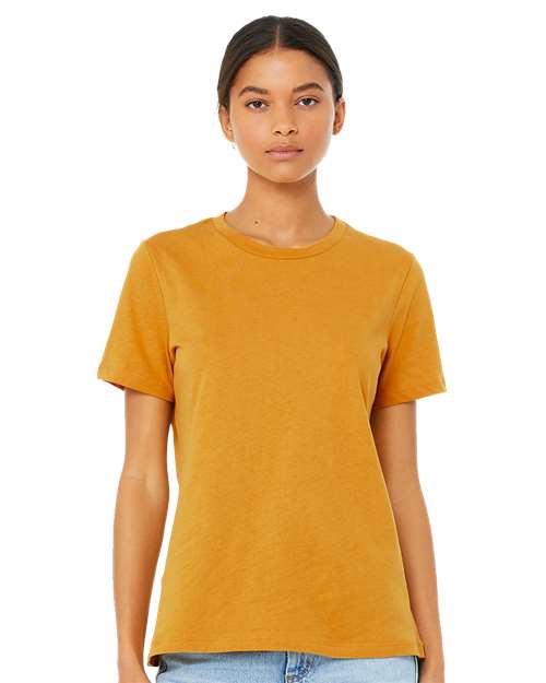 Women’s Relaxed Fit Heather CVC Tee BELLA + CANVAS Heather Mustard