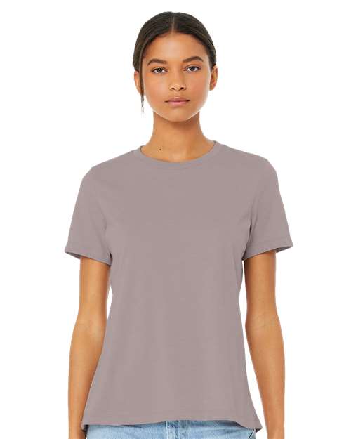 Women’s Relaxed Fit Heather CVC Tee BELLA + CANVAS Heather Pink Gravel