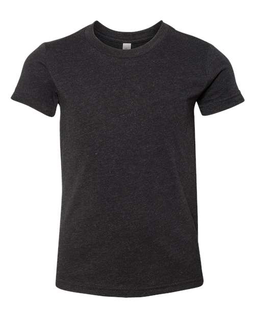 Youth CVC Jersey Tee BELLA + CANVAS Black Heather
