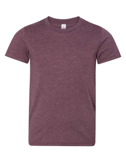 Youth CVC Jersey Tee BELLA + CANVAS Heather Maroon