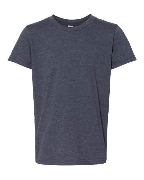 Youth CVC Jersey Tee BELLA + CANVAS Heather Navy