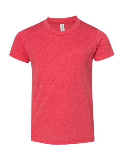 Youth CVC Jersey Tee BELLA + CANVAS Heather Red