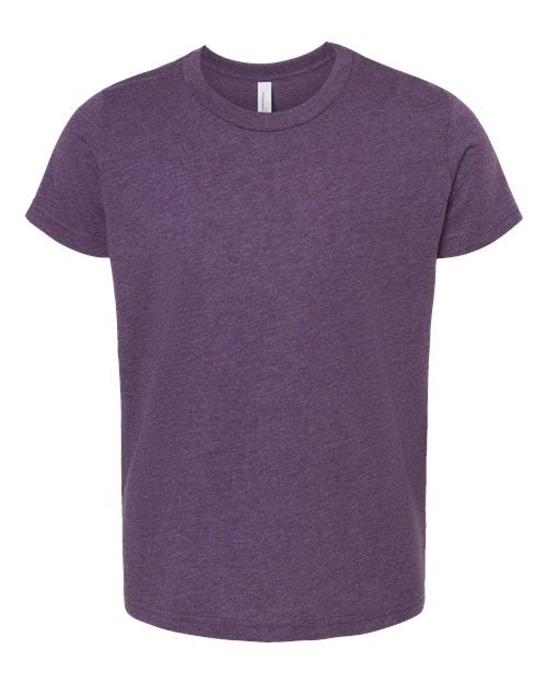 Youth CVC Jersey Tee BELLA + CANVAS Heather Team Purple