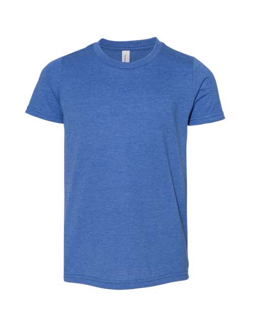 Youth CVC Jersey Tee BELLA + CANVAS Heather True Royal