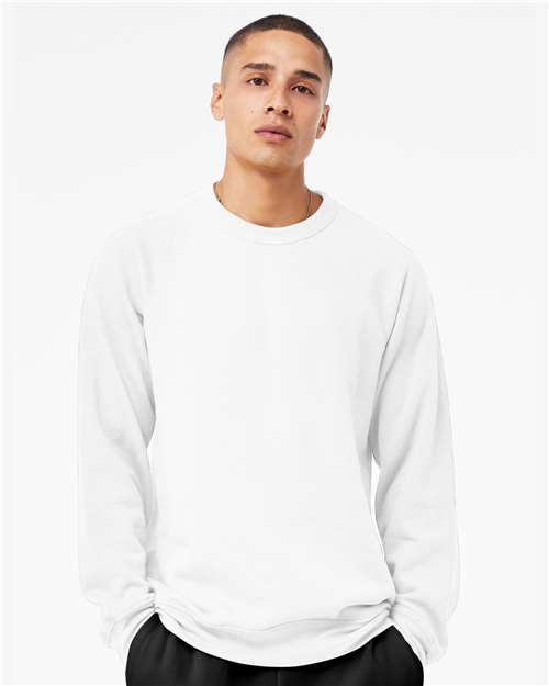 Unisex Sponge Fleece Raglan Crewneck Sweatshirt BELLA + CANVAS
