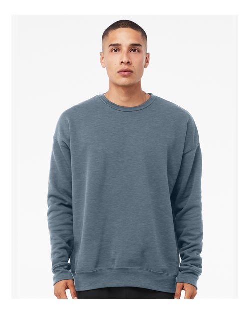 Unisex Sponge Fleece Drop Shoulder Crewneck Sweatshirt BELLA + CANVAS Heather Slate