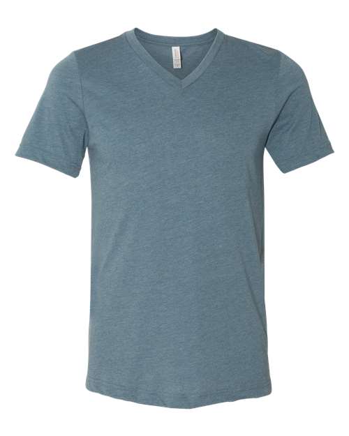 Unisex Heather CVC V-Neck Tee
