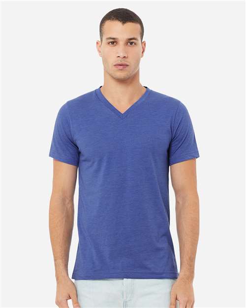 Unisex Heather CVC V-Neck Tee