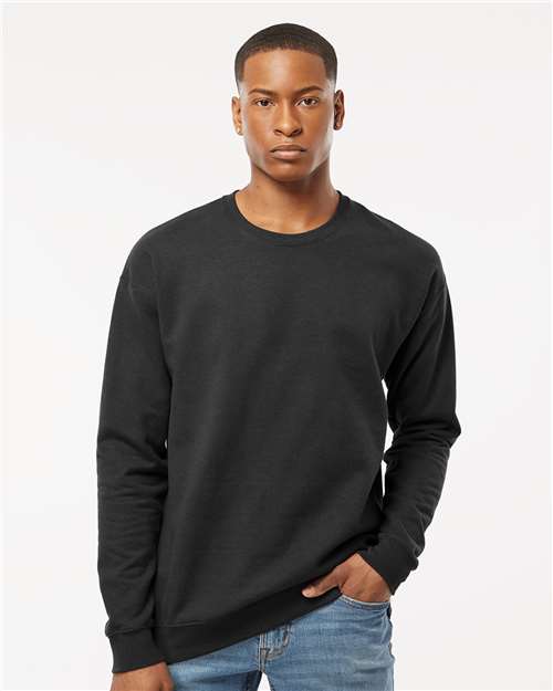 Unisex Fleece Crewneck Sweatshirt Tultex Black