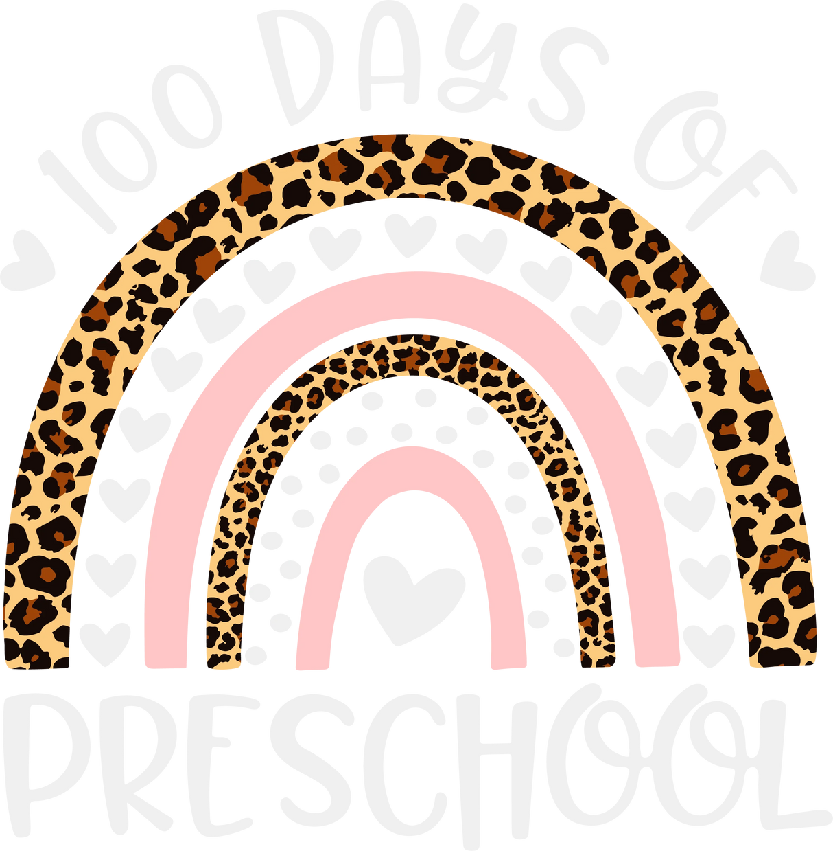 100 DAYS OF PRESCHOOL DTF Transfer