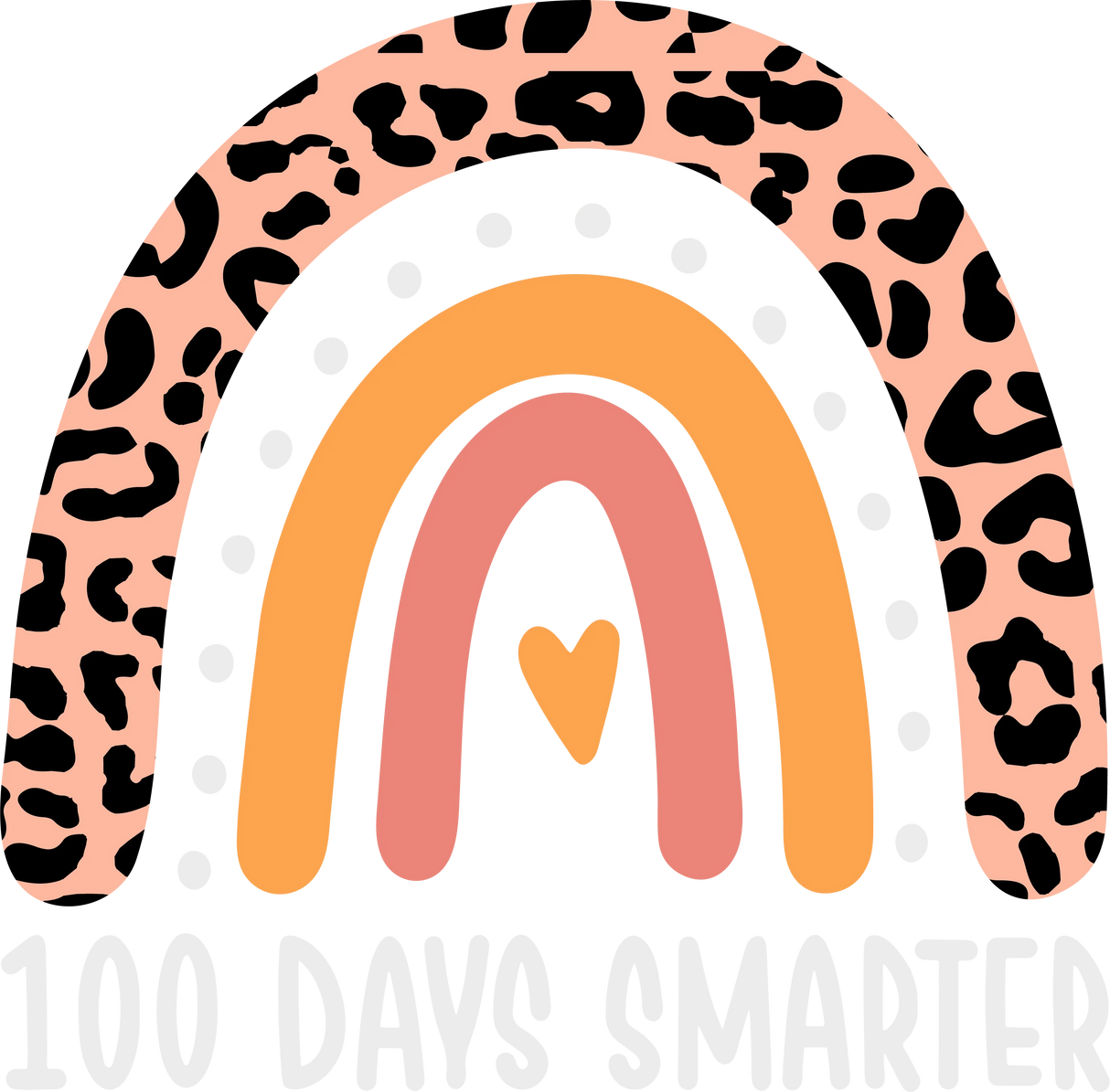 LEO RAINBOW 100 DAYS SMARTER DTF Transfer