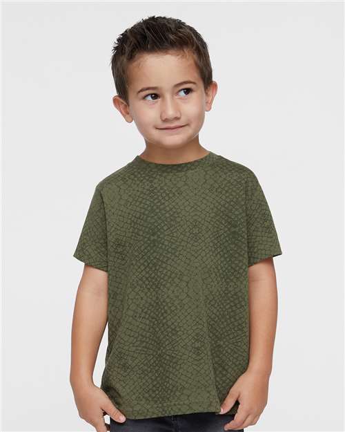 Toddler Fine Jersey Tee Rabbit Skins Green Reptile