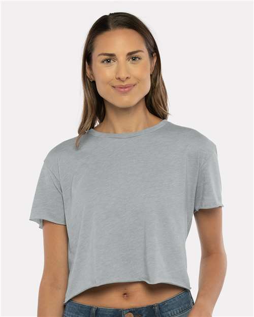Women's Festival Crop Top Next Level Heather Grey