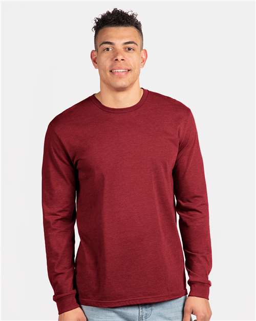 Unisex CVC Long Sleeve T-Shirt Next Level Cardinal