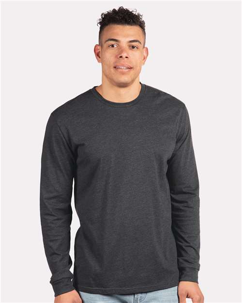 Unisex CVC Long Sleeve T-Shirt Next Level Charcoal