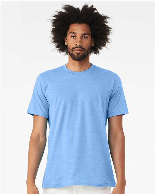 CVC Jersey Tee BELLA + CANVAS Heather Carolina Blue