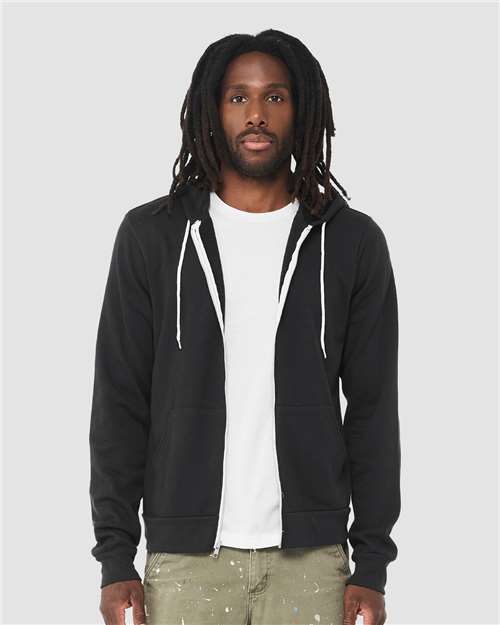 Unisex Sponge Fleece Full-Zip Hoodie Sweatshirt