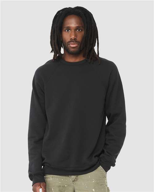 Unisex Sponge Fleece Raglan Crewneck Sweatshirt BELLA + CANVAS