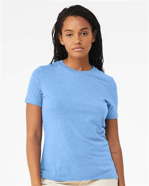 Women’s Relaxed Fit Heather CVC Tee BELLA + CANVAS Heather Carolina Blue