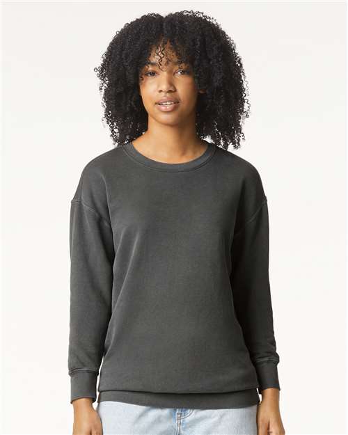 Unisex Garment-Dyed Lightweight Fleece Crewneck Sweatshirt