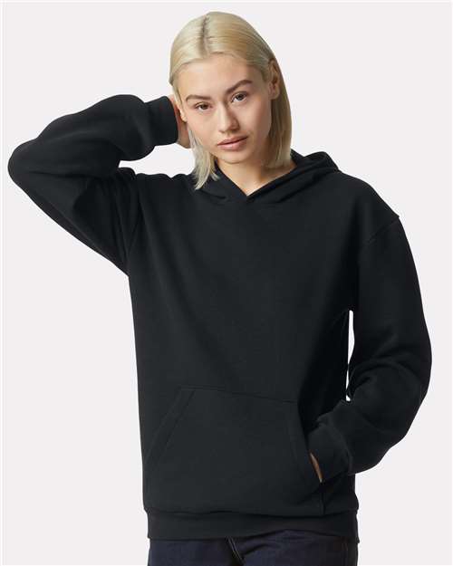 Unisex ReFlex Fleece Hoodie Sweatshirt American Apparel Black