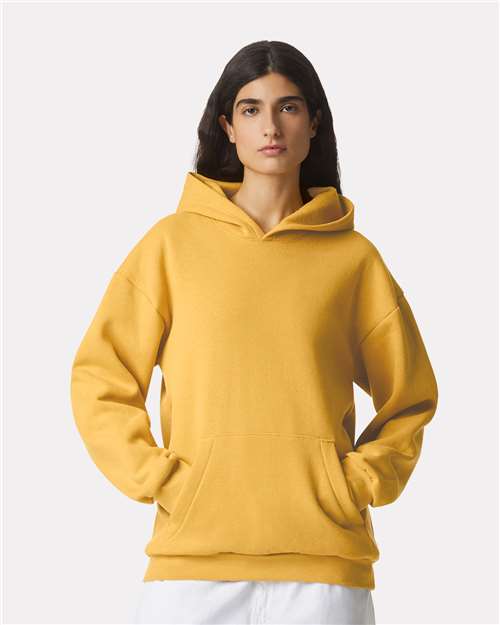 Unisex ReFlex Fleece Hoodie Sweatshirt American Apparel Mustard