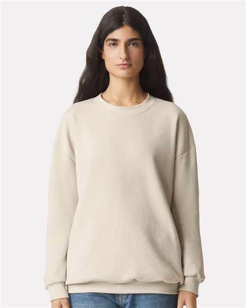 Unisex ReFlex Fleece Crewneck Sweatshirt American Apparel Bone