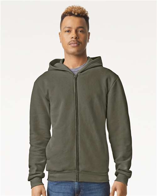 Unisex ReFlex Fleece Full-Zip Hoodie Sweatshirt American Apparel Lieutenant