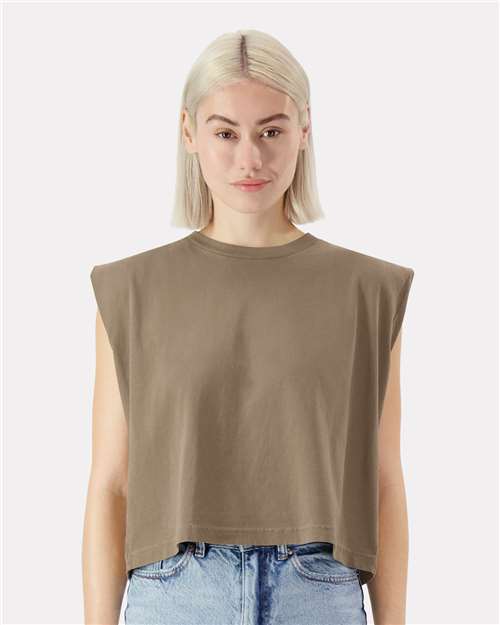Women's Heavyweight Cotton Garment-Dyed Muscle Tee