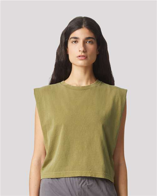 Women's Heavyweight Cotton Garment-Dyed Muscle Tee