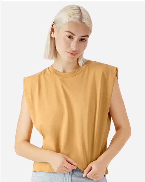 Women's Heavyweight Cotton Garment-Dyed Muscle Tee