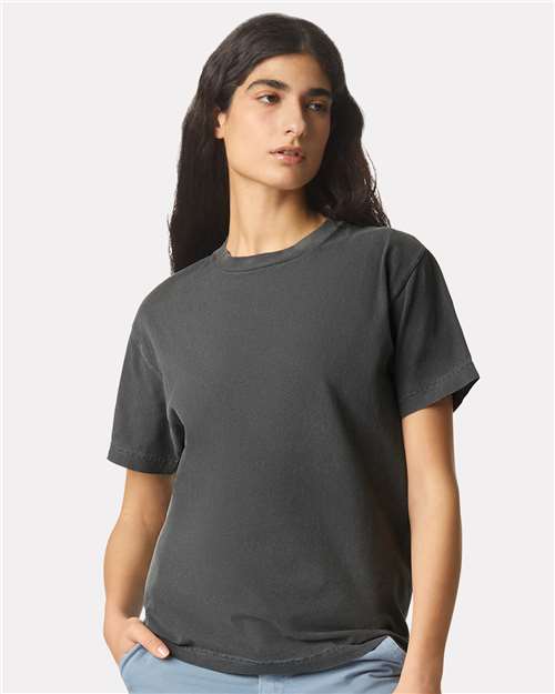 Unisex Garment-Dyed Heavyweight Cotton Tee American Apparel Faded Black