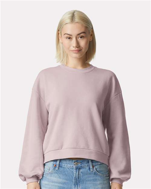 Women's ReFlex Fleece Crewneck Sweatshirt American Apparel Blush