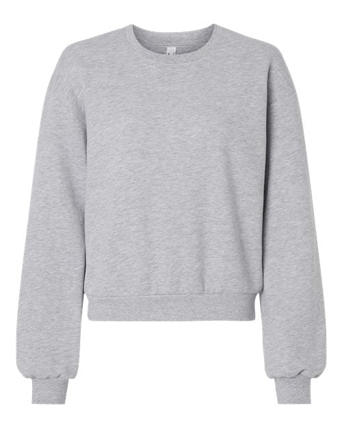 Women's ReFlex Fleece Crewneck Sweatshirt American Apparel Heather Grey