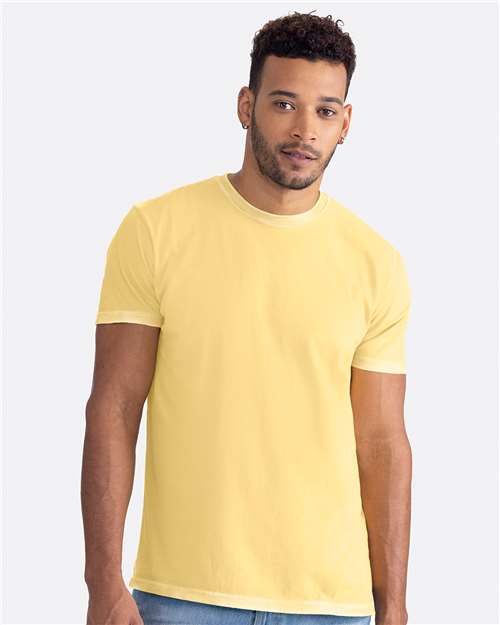 Unisex Soft Wash T-Shirt Next Level Washed Banana Cream