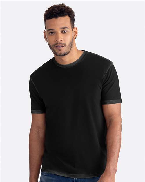 Unisex Soft Wash T-Shirt Next Level Washed Black