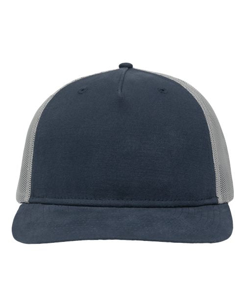 Modern Five-Panel Trucker Fit Cap Sportsman Navy Grey Adjustable