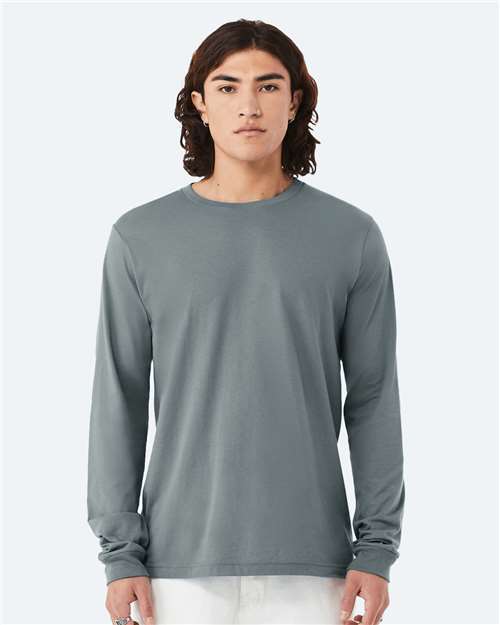 Unisex Jersey Long Sleeve Tee BELLA + CANVAS Blue Storm