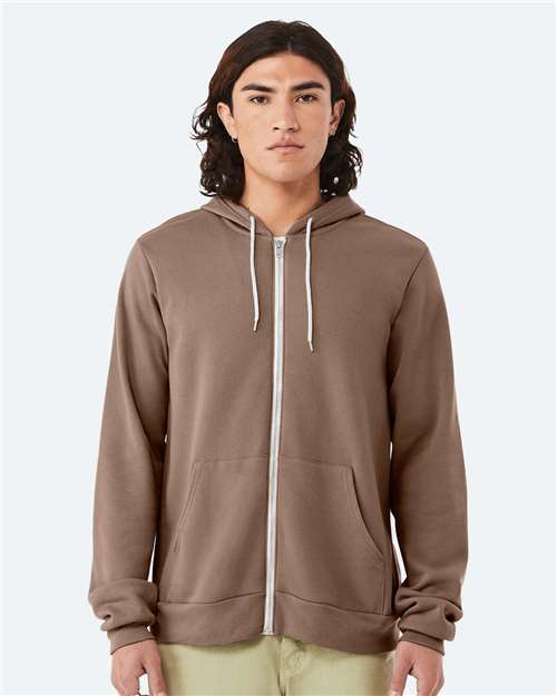 Unisex Sponge Fleece Full-Zip Hoodie Sweatshirt