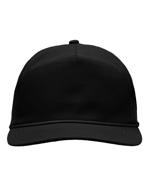 Five-Panel Ripstop Cap Sportsman Black Adjustable