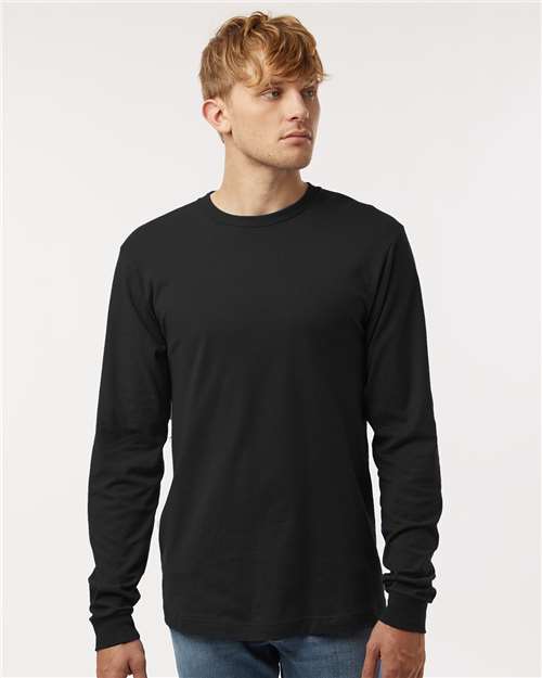 Unisex Fine Jersey Long Sleeve T-Shirt Tultex Black