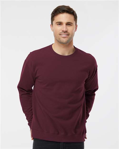 Unisex Fleece Crewneck Sweatshirt Tultex Maroon