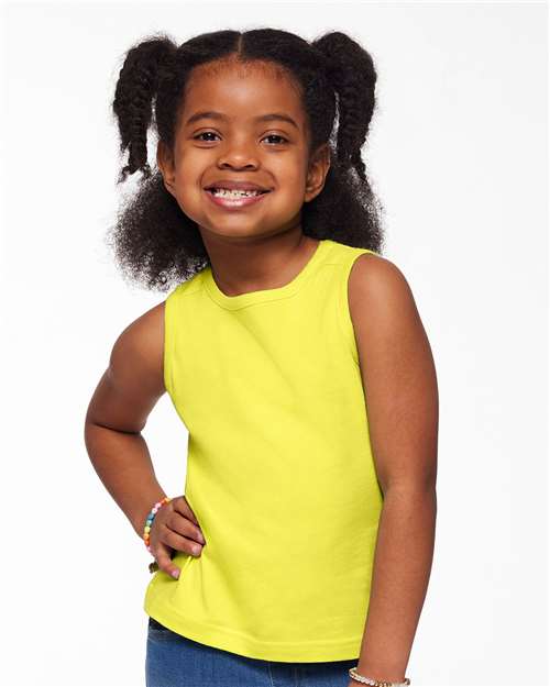 Toddler Fine Jersey Tank Rabbit Skins Yellow