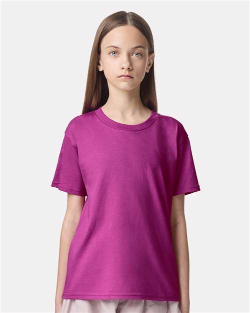 Youth Fine Jersey Tee American Apparel Super Pink