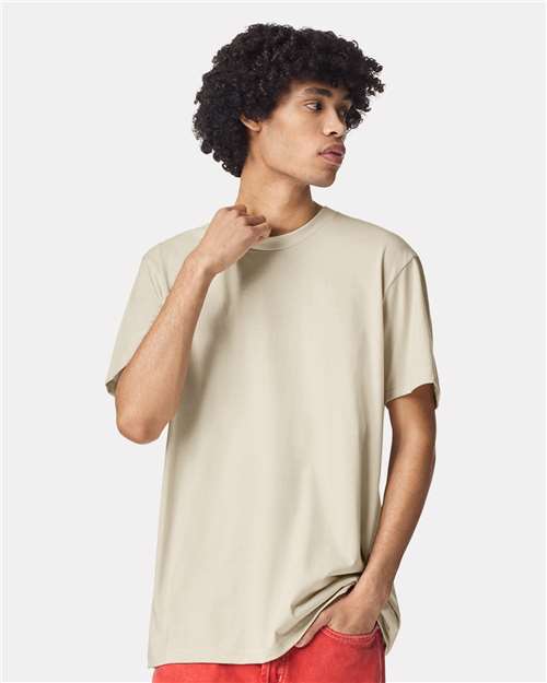 Unisex CVC Tee American Apparel Heather Cream