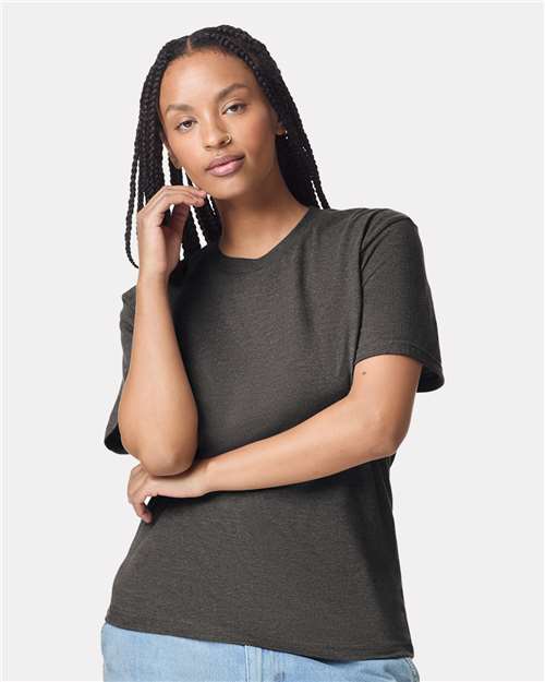 Unisex CVC Tee American Apparel Heather Asphalt