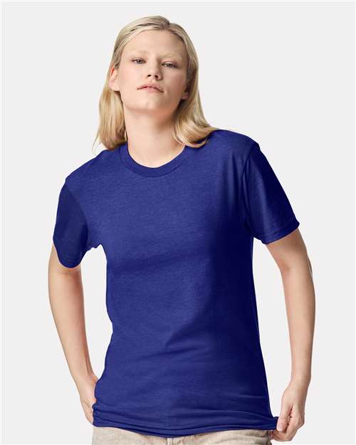 Unisex CVC Tee American Apparel Heather Lapis