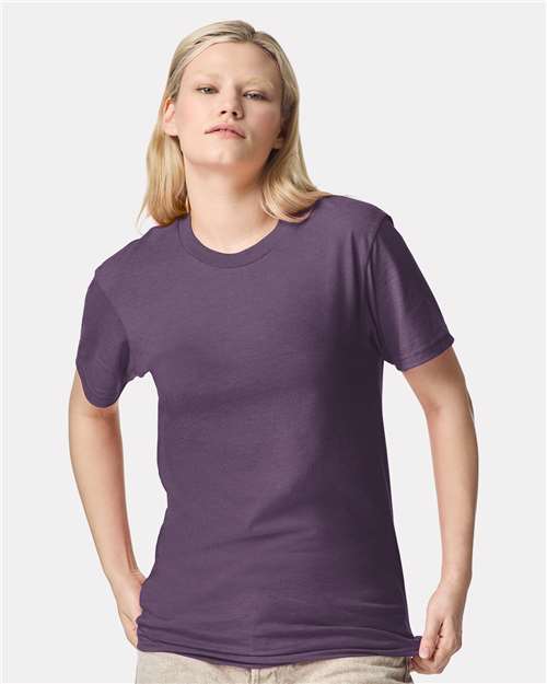 Unisex CVC Tee American Apparel Heather Grape